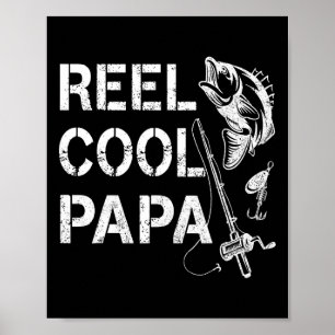 Poster Papa super cool pêche Cadeaux de papa pêcheur Fête