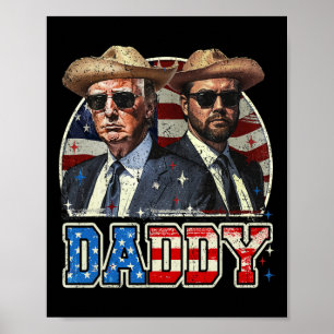 Poster Papa Trump Drôle Trump Est Mon Papa 