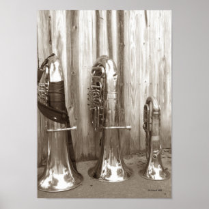Poster Papa Tuba, Mama Tuba et Baby Tuba
