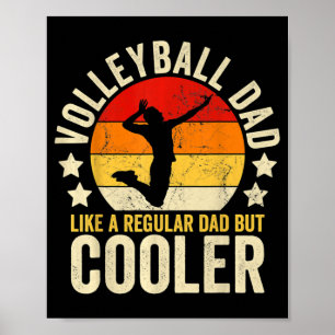 Poster Papa Volleyball Comme Un Père Régulier Mais Un Pèr