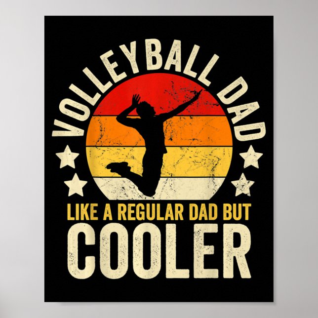 Poster Papa Volleyball Comme Un Père Régulier Mais Un Pèr (Devant)