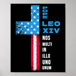 Poster Pape Élection Pontifex - Etats-Unis - Pape Leo Xiv