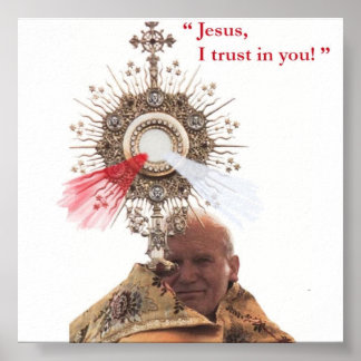 Poster Pape Jean-Paul II imprimé
