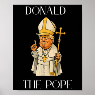 Poster Pape Trump Drôle Trump Vatican Chrétien Rétro Chu