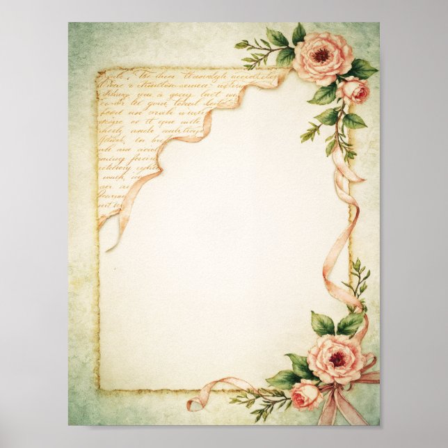 Poster Paper Digital Download Scrapbook & Junk Journal (Devant)