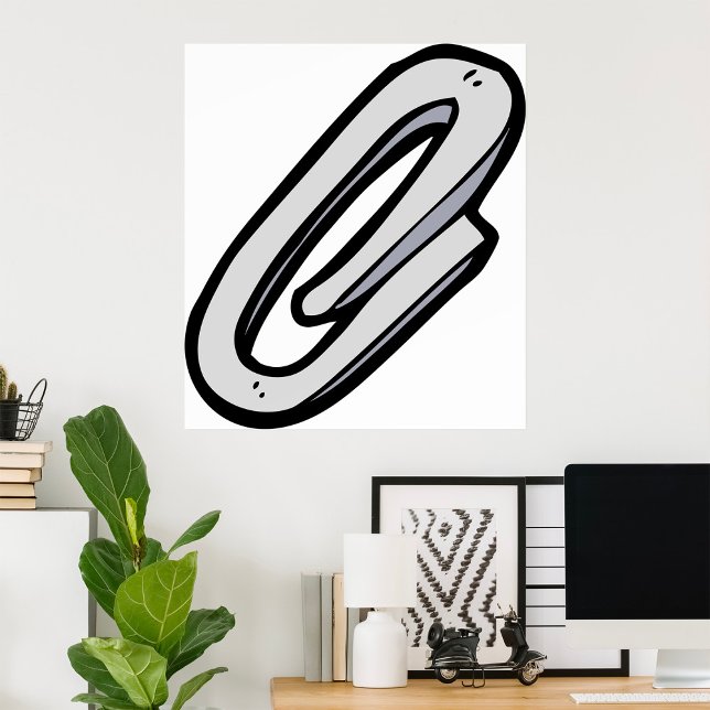 Poster Paperclip géant (Créateur téléchargé)