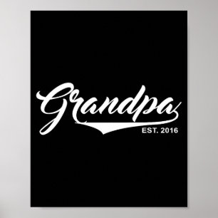 Poster Papi Est 2016 Drôle Annonce Naissance Bébé Cadeau