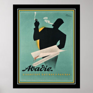 Poster Papier à cigarettes français Annonce vers 1930