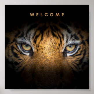 Poster Papier d'affiche de valeur de bienvenue