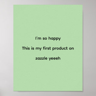 Poster Papier d'affiche heureux