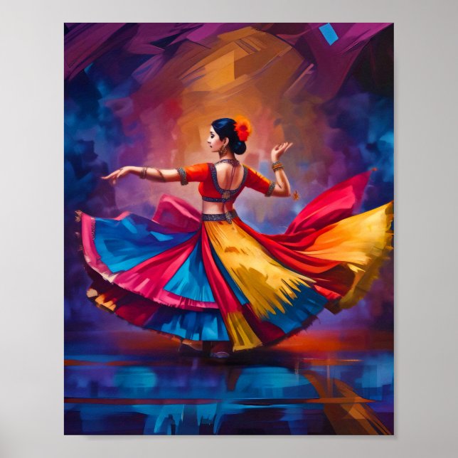 Poster Papier d'affiche pour danseur traditionnel (Devant)