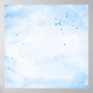 Poster papier d'aquarelle bleu Arrière - plan