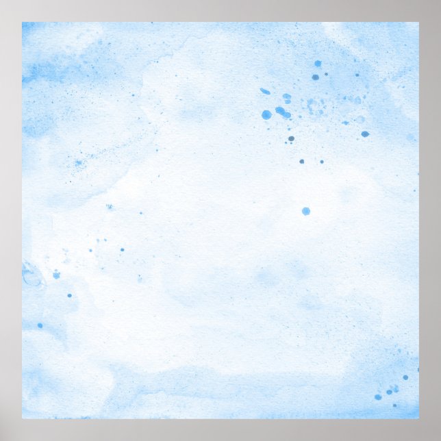 Poster papier d'aquarelle bleu Arrière - plan (Devant)
