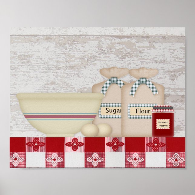 Poster Papier de cuisine de grand-mère (Devant)