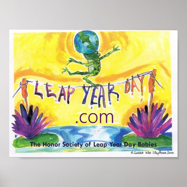 Poster Papier de l'affiche de valeur de l'année bissextil (Devant)