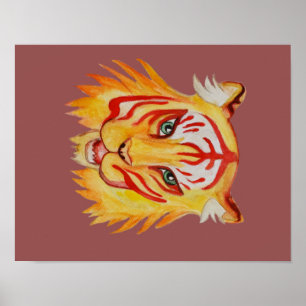 Poster Papier de l'affiche de valeur du dessin facial de 