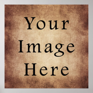Poster Papier de parchemin Brown foncé vintage âge