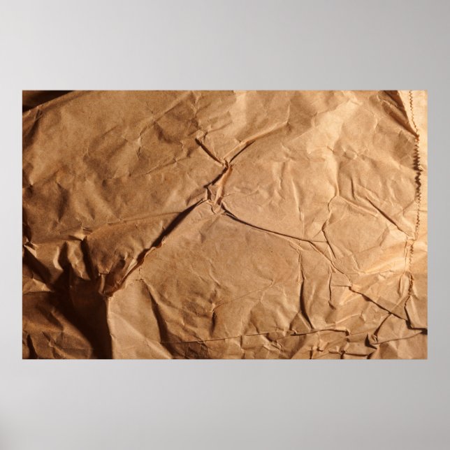 Poster Papier d'emballage Recyclé. Texture. (Devant)