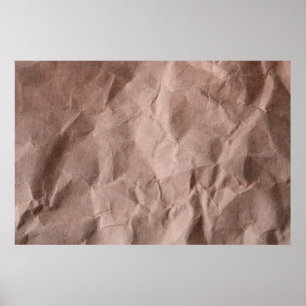 Poster Papier froissé rustique
