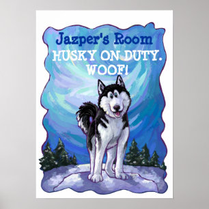 Poster Papier Husky