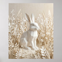 Papier Lapin Prairie de Lin