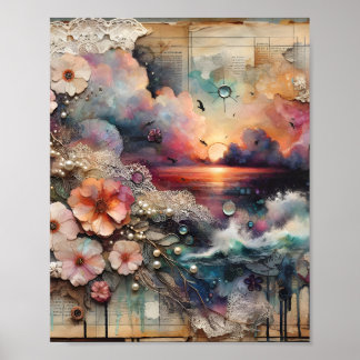 Poster Papier peint Arrière - plan numérique