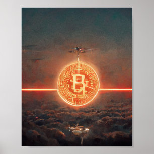 Poster Papier peint Bitcoin