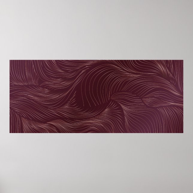 Poster Papier peint doré de luxe. Motif Art déco. Vintage (Devant)