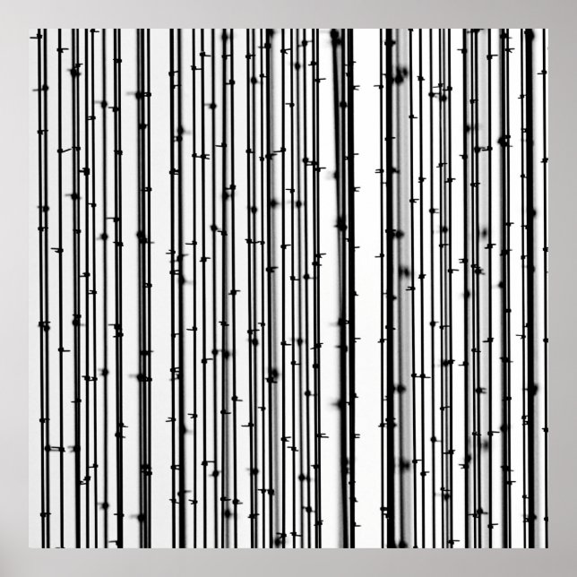 Poster Papier peint en bambou (Devant)