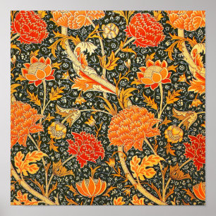 Poster Papier peint fleur de William Morris Cray