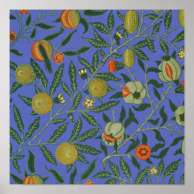 Poster Papier peint Grenade de William Morris (Devant)