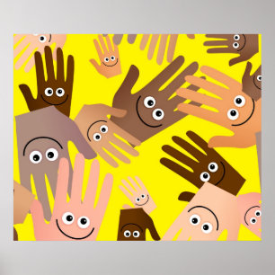 Poster Papier peint Happy Hands