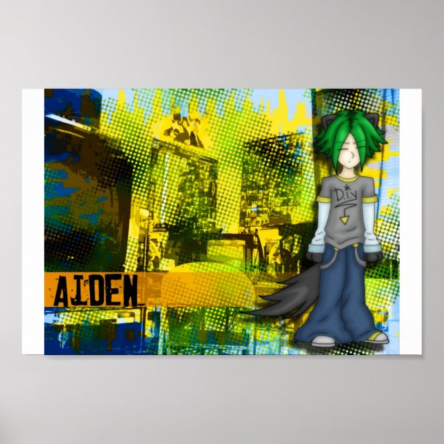 Poster Papier peint Punk Neko Aiden (Devant)