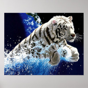 Poster Papier peint Tiger