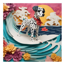Papier Rococo Dalmatien Surf Couleurs Pastel