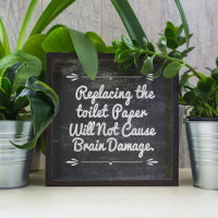 Papier Toilette Blackboard Drôle Devis