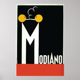 Poster Papier vintage Modiano Cigarette