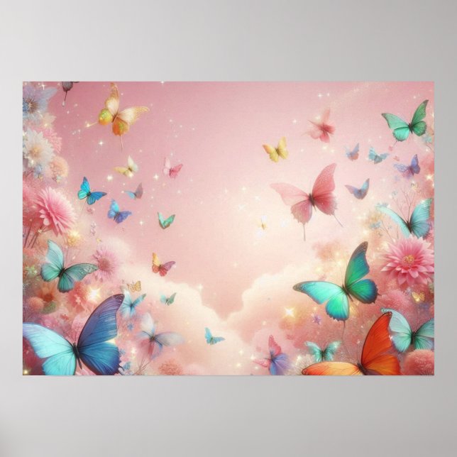 Poster papillon (Devant)