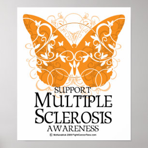 Poster Papillon à sclérose en plaques