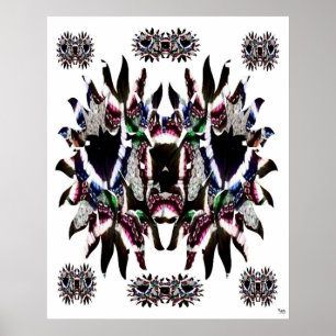 Poster Papillon Abstrait