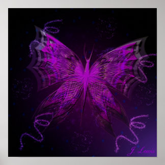 Poster Papillon astral