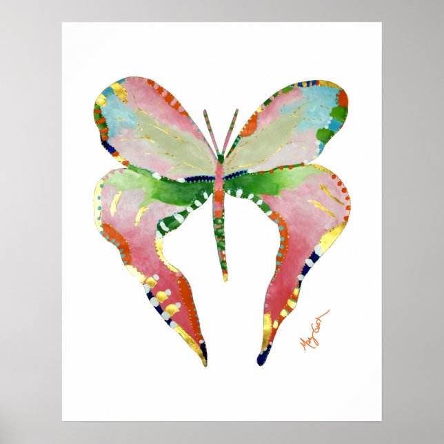 Poster Papillon d'algue (Devant)