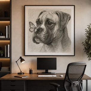 Poster Papillon de Boxer