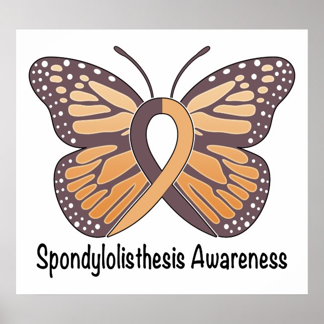 Poster Papillon de la Spondylolisthèse de l'Espoir (Devant)