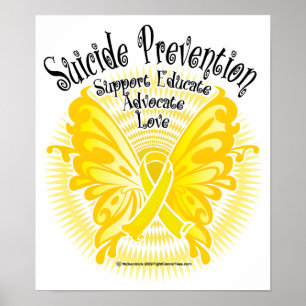 Poster Papillon de prévention du suicide 3