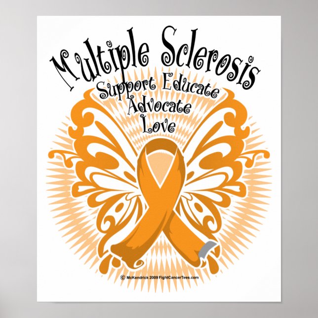 Poster Papillon de sclérose en plaques 3 (Devant)