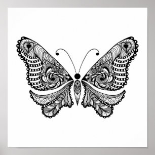 Poster Papillon de style 2