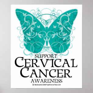 Poster Papillon du cancer du col utérin