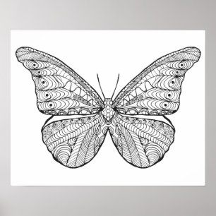 Poster Papillon inspiré
