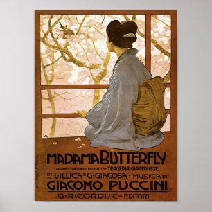 Poster Papillon Madama - Metlicovitz